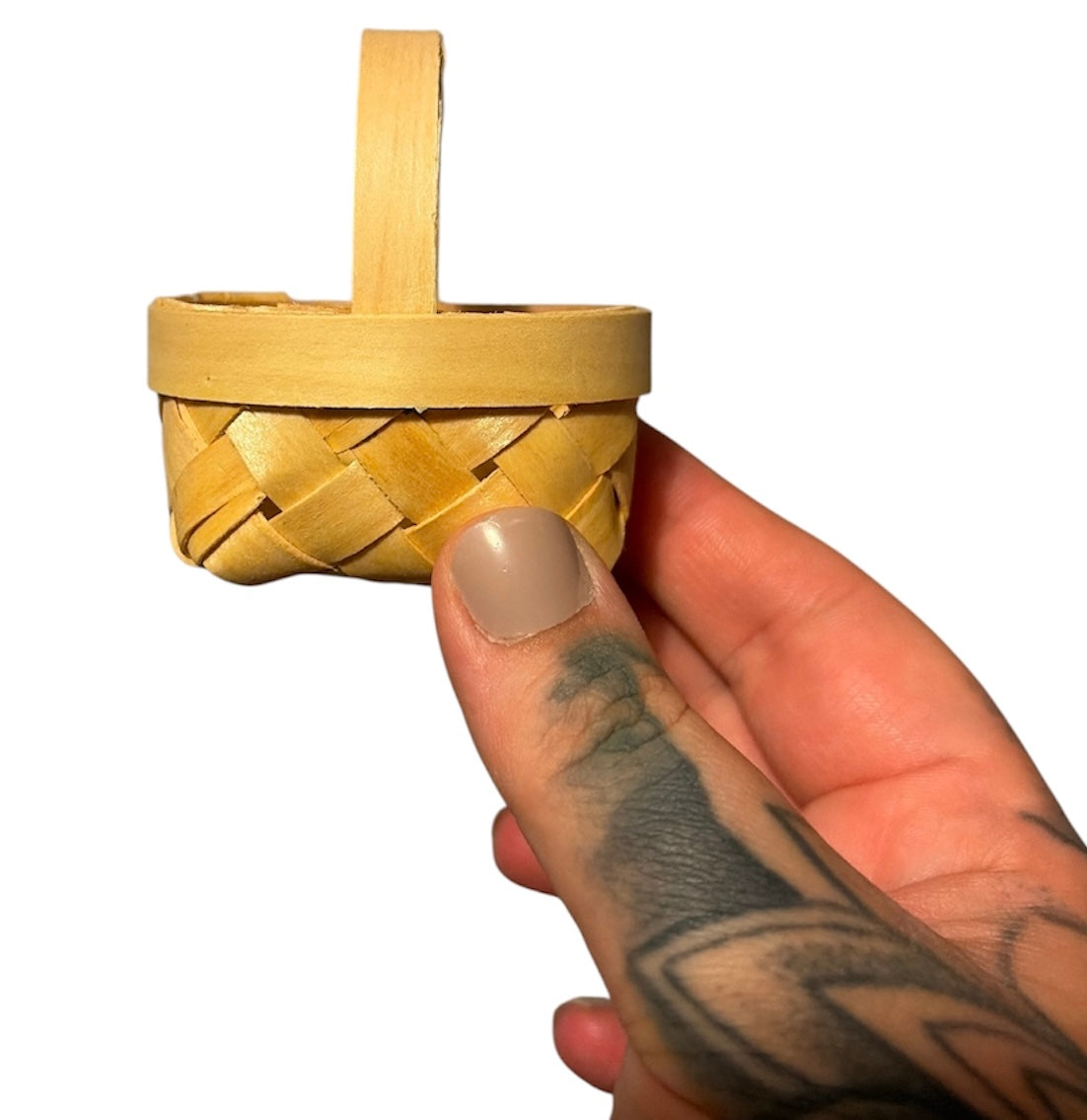 Mini Bamboo Basket