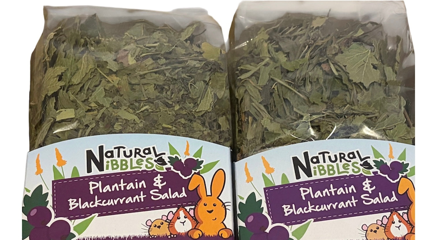 Plantain & Blackcurrant Leaf Salad Forage for Small Animals