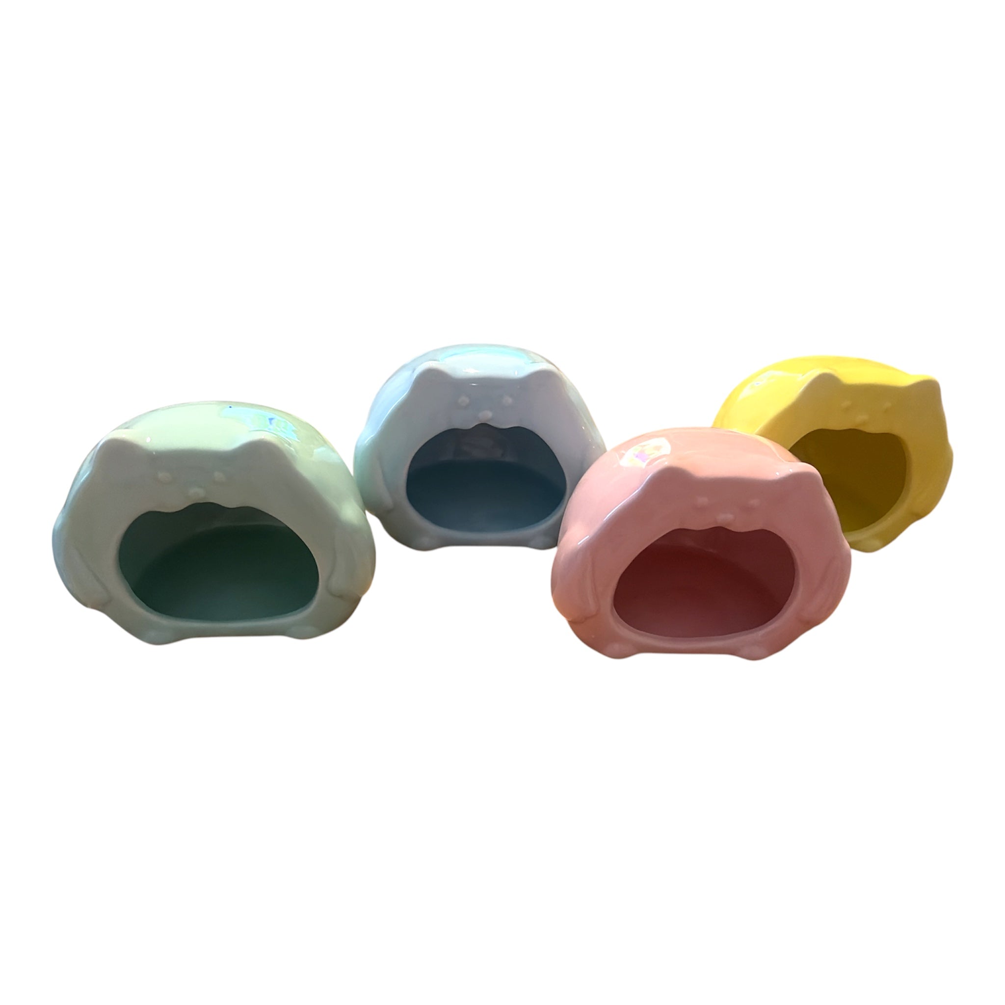 Bear Shaped Ceramic Hide for Small Animals