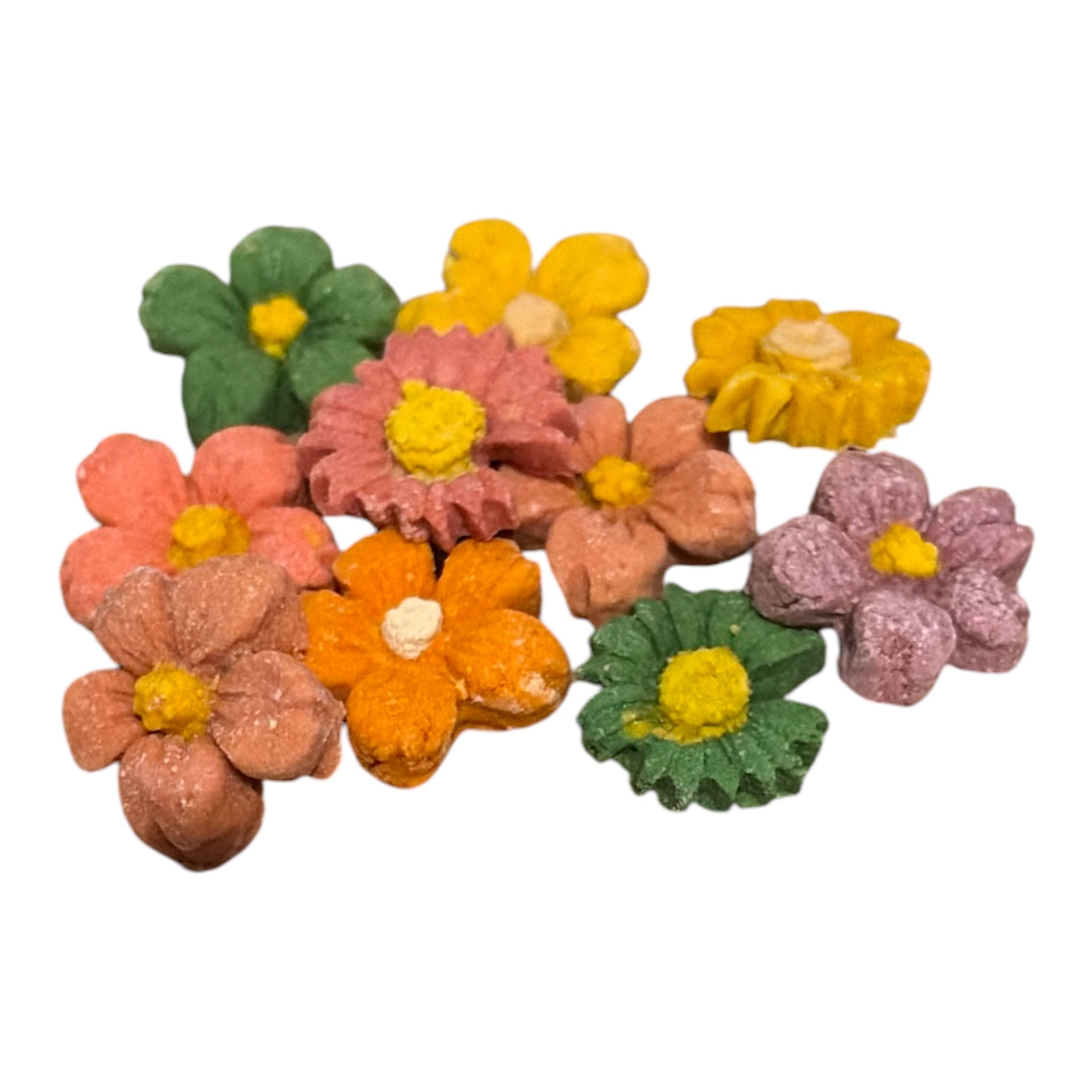 10 Flower Biscuits for Small Animals