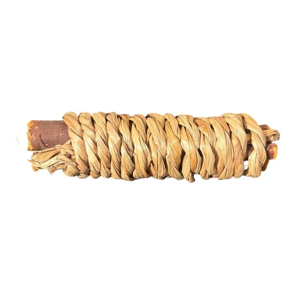 Seagrass Wrapped Applewood Sticks for Small Animals